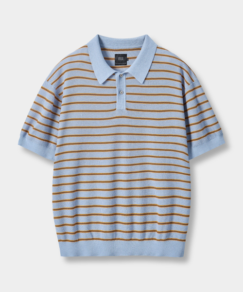 © EVERYONE’S SUMMER WOOL HALF KNIT_STRIPE 4 COLOR