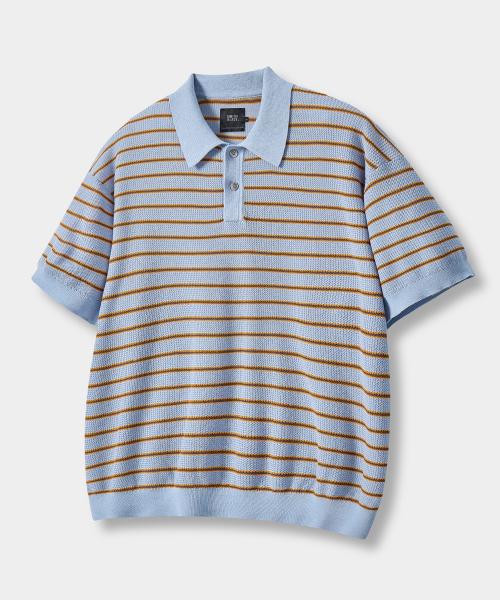 © EVERYONE’S SUMMER WOOL HALF KNIT_STRIPE 4 COLOR