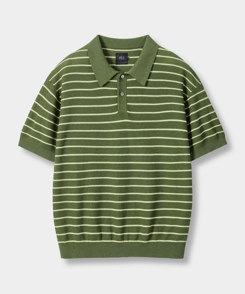 © EVERYONE’S SUMMER WOOL HALF KNIT_STRIPE 4 COLOR