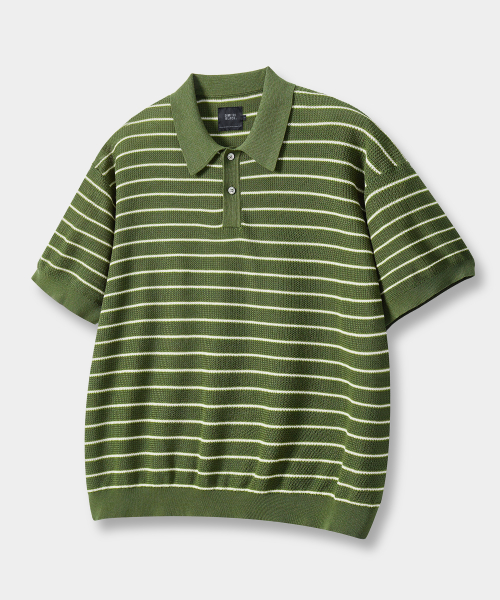 © EVERYONE’S SUMMER WOOL HALF KNIT_STRIPE 4 COLOR