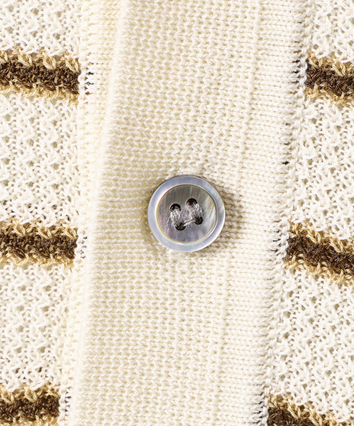 © EVERYONE’S SUMMER WOOL HALF KNIT_STRIPE 4 COLOR