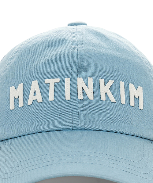 APPLIQUE FELT LOGO BALL CAP IN LIGHT BLUE