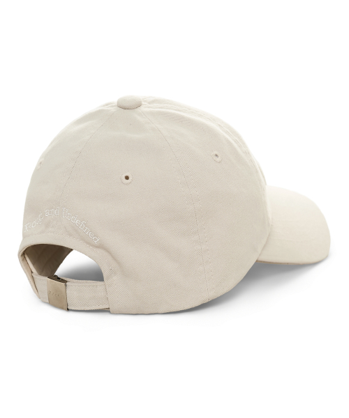 APPLIQUE FELT LOGO BALL CAP IN LIGHT GREY