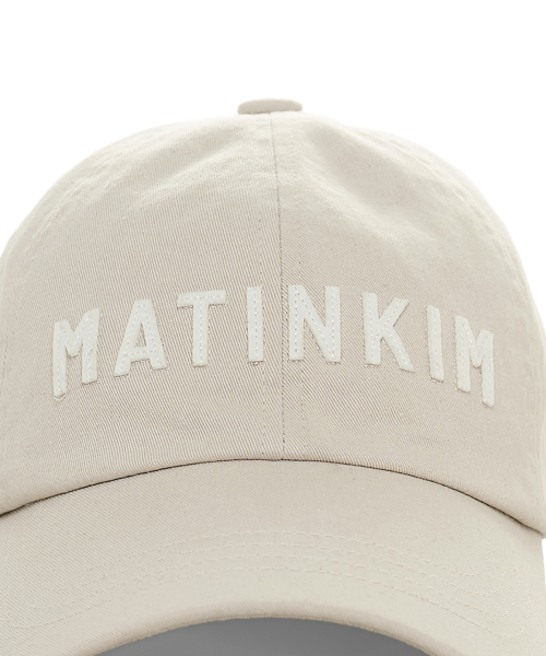 APPLIQUE FELT LOGO BALL CAP IN LIGHT GREY