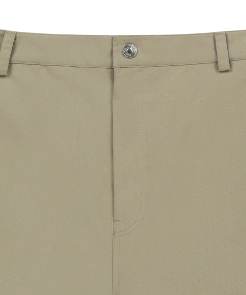 CURVED SEAM BERMUDA PANTS FOR MEN IN BEIGE