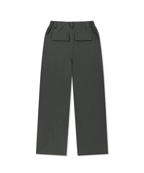 STRAP BELTED PANTS FOR MEN IN CHARCOAL
