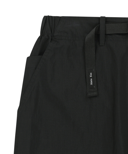 STRAP BELTED PANTS FOR MEN IN BLACK