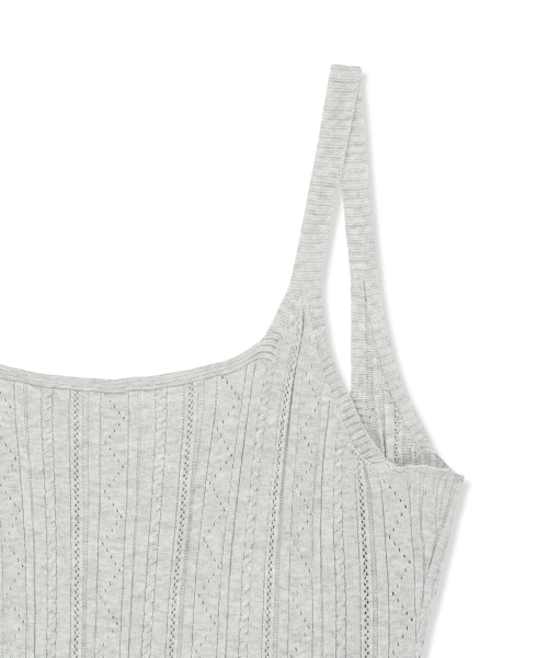 OPEN BACK RIBBED KNIT DRESS IN LIGHT GREY