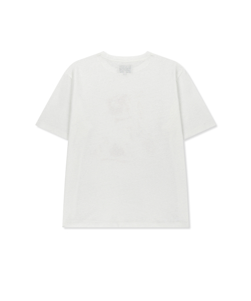 PORTRAIT GRAFFITI LOGO TOP IN WHITE