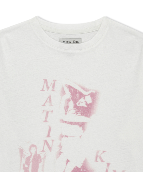 PORTRAIT GRAFFITI LOGO TOP IN WHITE