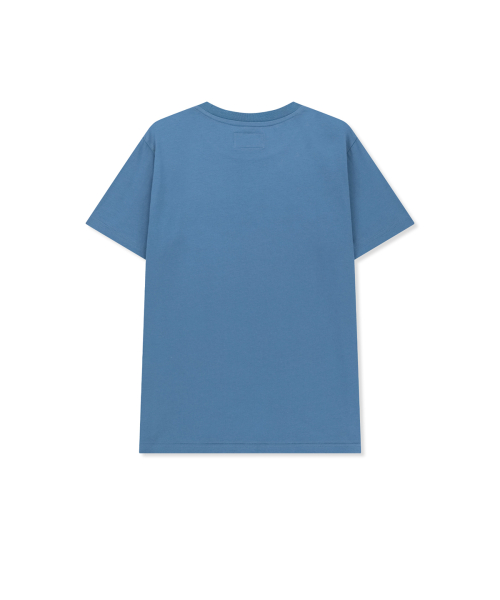 APPLIQUE FELT LOGO TOP IN BLUE
