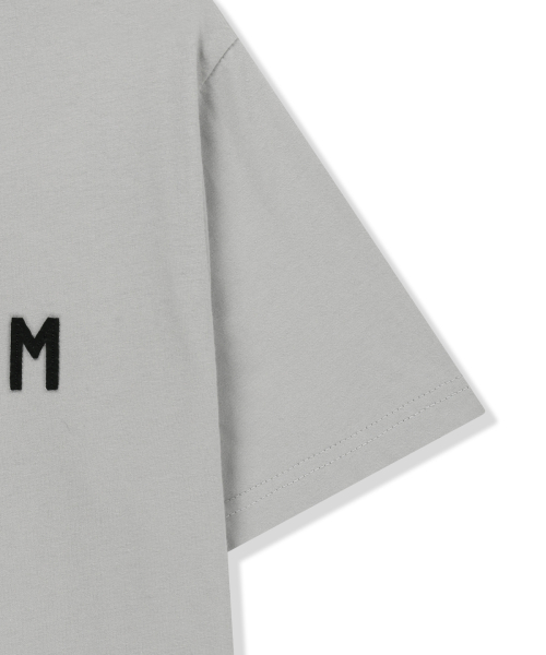 APPLIQUE FELT LOGO TOP IN GREY