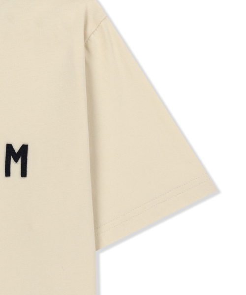 APPLIQUE FELT LOGO TOP IN CREAM