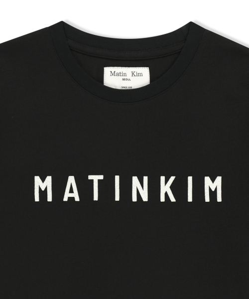 APPLIQUE FELT LOGO TOP IN BLACK