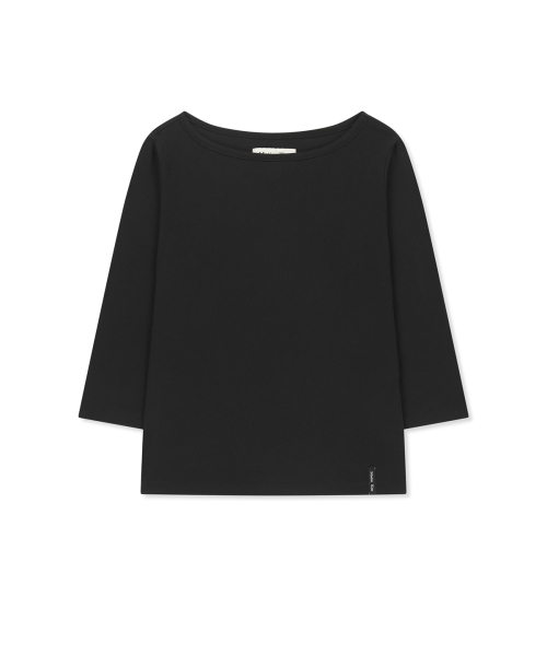 3/4 SLEEVE TOP & TANK LAYERED SET IN BLACK