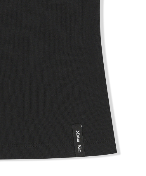 3/4 SLEEVE TOP & TANK LAYERED SET IN BLACK