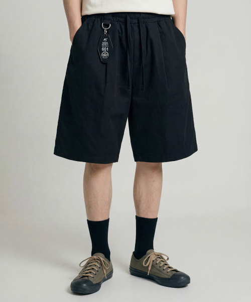 Cation D-Ring Burmuda Short Pants Black KJSP2701
