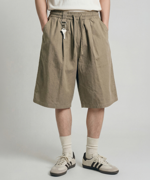 Cation D-Ring Burmuda Short Pants Khakibrown KJSP2701