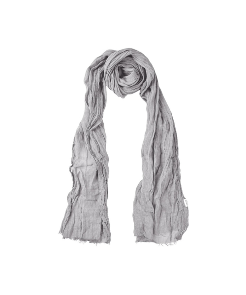 NATURAL GAUZE MIST LONG SCARF_GRAY