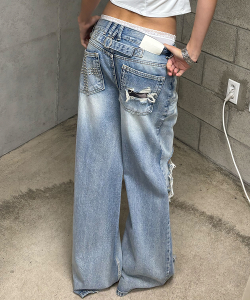 SNYDER DISTRESSED DENIM (BLUE)