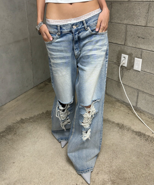 SNYDER DISTRESSED DENIM (BLUE)