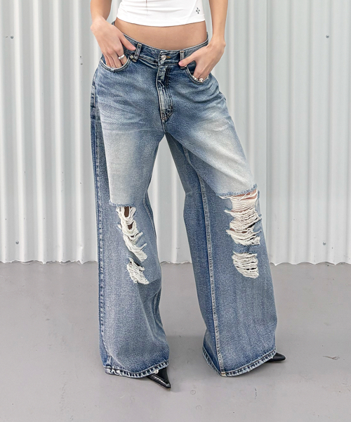 SNYDER DISTRESSED DENIM (BLUE)