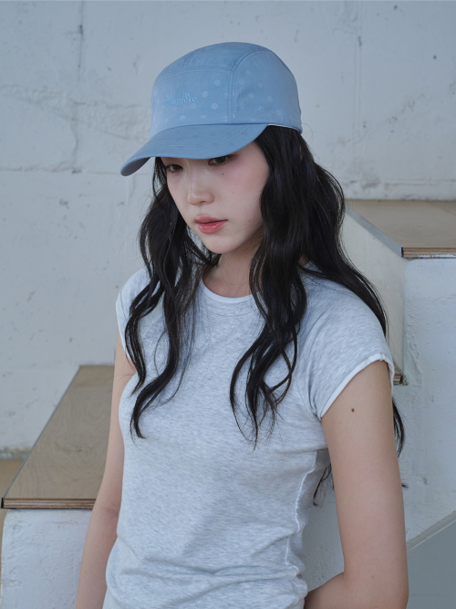 Flicker Dot Camp Cap (Sky Blue)