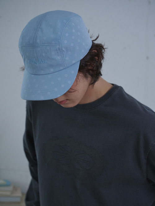 Flicker Dot Camp Cap (Sky Blue)