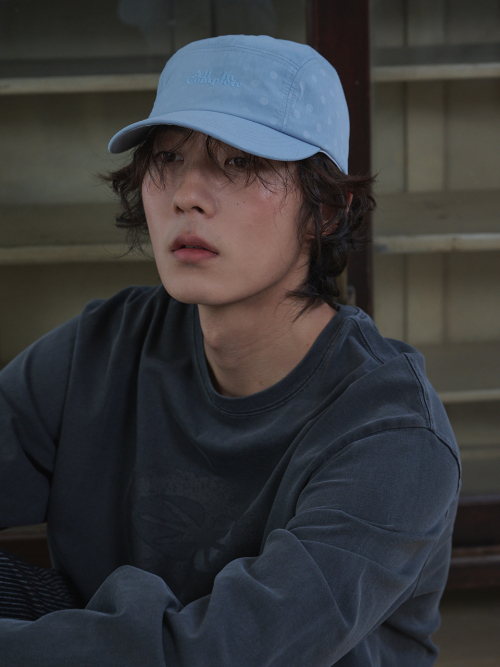 Flicker Dot Camp Cap (Sky Blue)