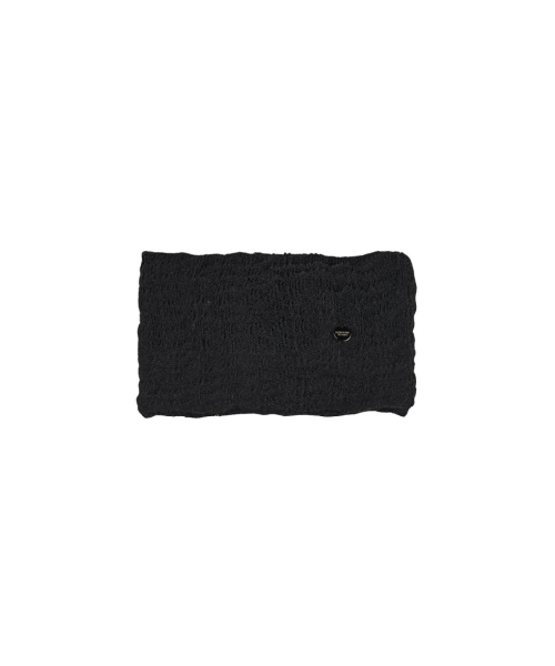 CROSS TWIST WIDE BANDANA_BLACK