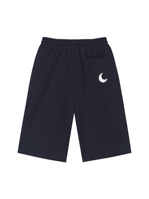 NY APLIQUE CAPRI PANTS NAVY