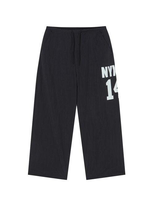 14 WIDE TRACK PANTS BLACK