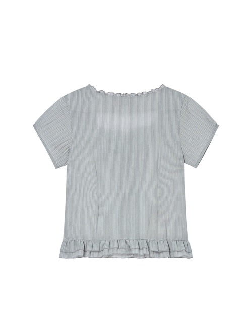 SQUARE BLOUSE GREY