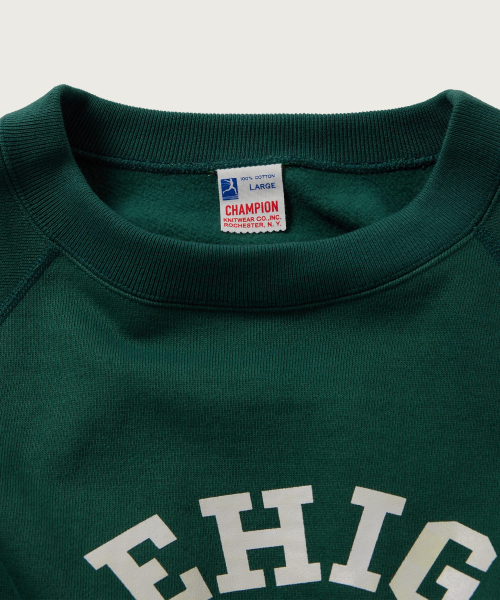 [True to Archives] CRSS 기모 스웨트 티셔츠 Dark Green