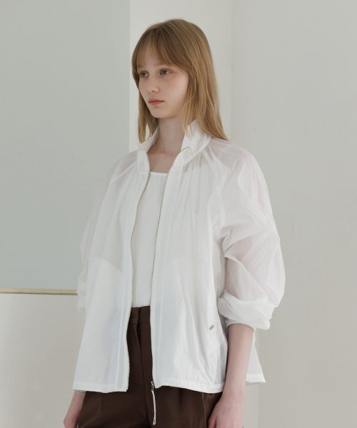 Voile Sheer High-Neck Jumper_3colors