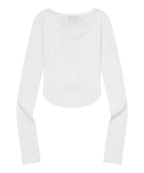 VERION STRAP RIBBON LONG SLEEVE T (4COLOR)