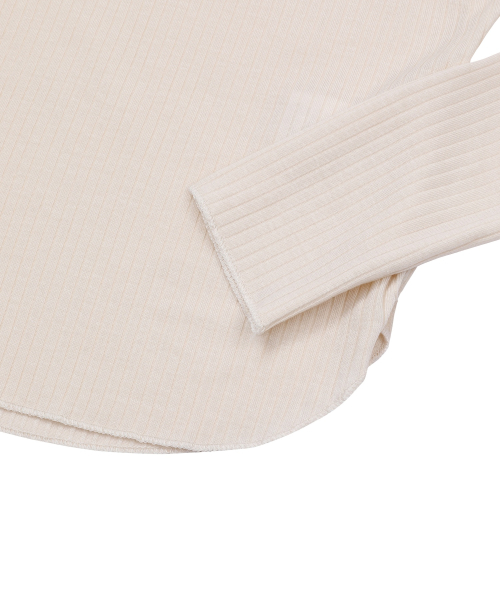 VERION STRAP RIBBON LONG SLEEVE T (4COLOR)