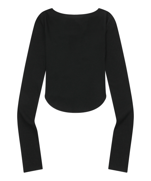 VERION STRAP RIBBON LONG SLEEVE T (4COLOR)