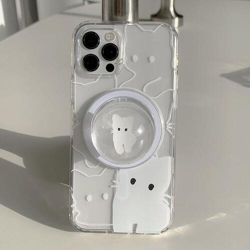 Point Black Cat MagSafe Phone Case