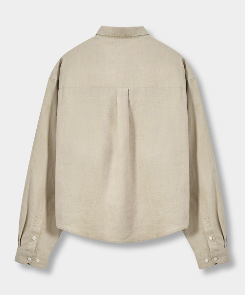 © EVERYONE’S LINEN 100% SEMI CROP SHIRT_5 COLOR