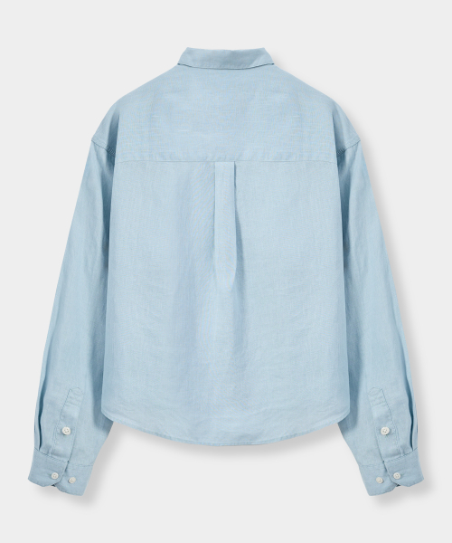 © EVERYONE’S LINEN 100% SEMI CROP SHIRT_5 COLOR