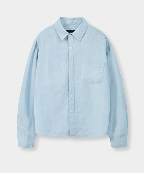 © EVERYONE’S LINEN 100% SEMI CROP SHIRT_5 COLOR