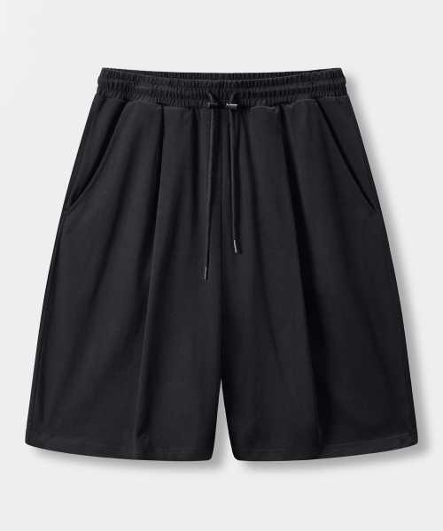 © EVERYONE’S COOLMAX® FABRIC ONE-TUCK SWEAT HALF PANTS_3 COLOR