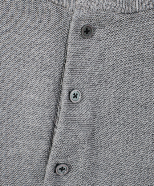 © EVERYONE’S SUMMER WOOL HALF KNIT_HENLEY NECK 4 COLOR