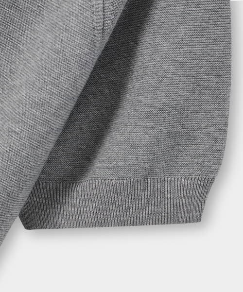 © EVERYONE’S SUMMER WOOL HALF KNIT_HENLEY NECK 4 COLOR