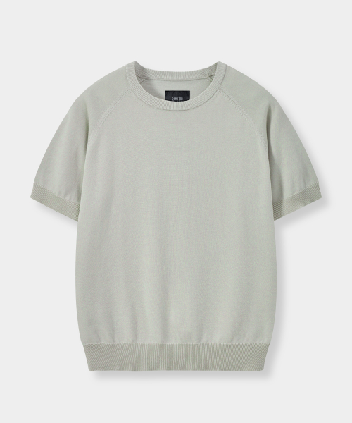 © EVERYONE’S SUMMER WOOL HALF KNIT_COLLAR/ROUND 8 COLOR