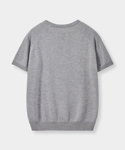© EVERYONE’S SUMMER WOOL HALF KNIT_COLLAR/ROUND 8 COLOR