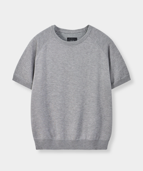© EVERYONE’S SUMMER WOOL HALF KNIT_COLLAR/ROUND 8 COLOR