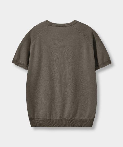 © EVERYONE’S SUMMER WOOL HALF KNIT_COLLAR/ROUND 8 COLOR