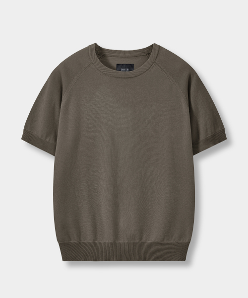 © EVERYONE’S SUMMER WOOL HALF KNIT_COLLAR/ROUND 8 COLOR